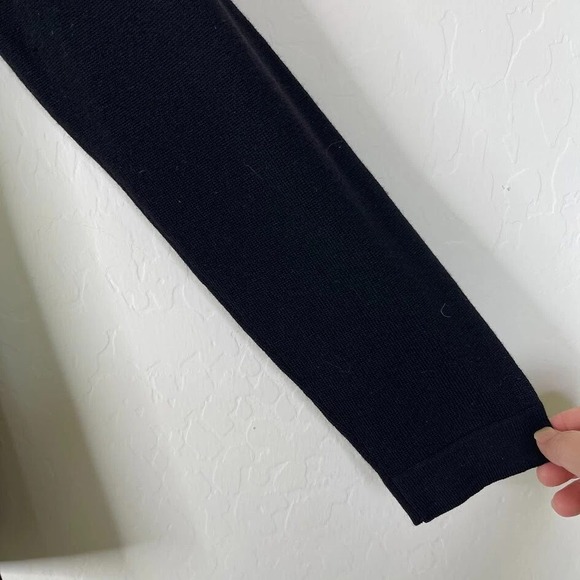 Zanone Womens Wool Crew Neck Sweater Black Quiet Luxury Minimalist Capsule Sz 42 - Picture 5 of 12